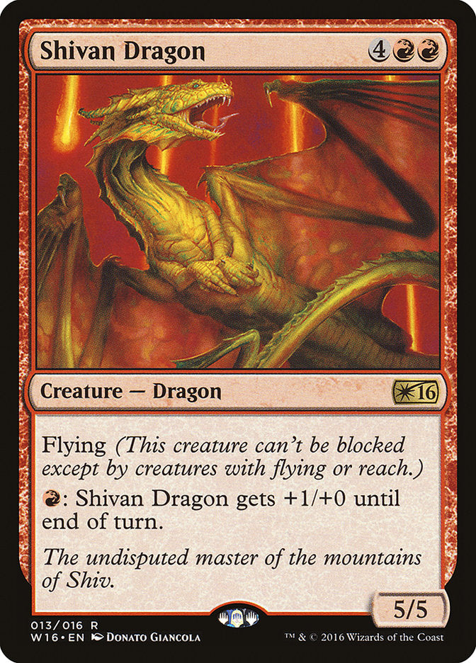 Shivan Dragon [Welcome Deck 2016] (W16 13)