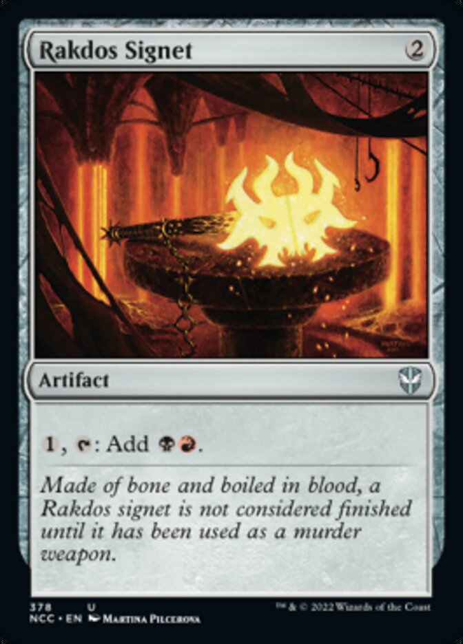 Rakdos Signet [Streets of New Capenna Commander] (NCC 378)