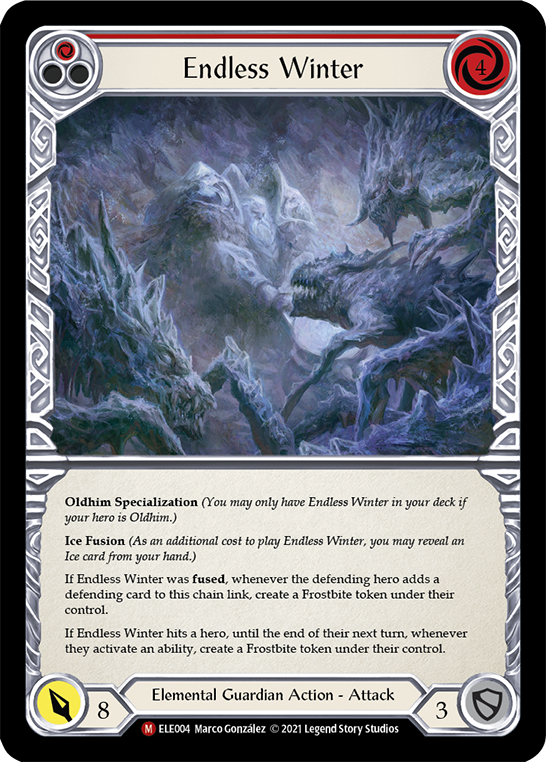 Endless Winter [ELE004] 1st Edition Rainbow Foil