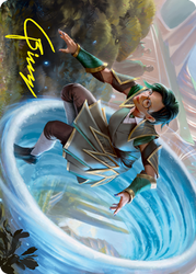 Vortex Runner Art Card (Gold-Stamped Signature) [Strixhaven: School of Mages Art Series] (ASTX 6)