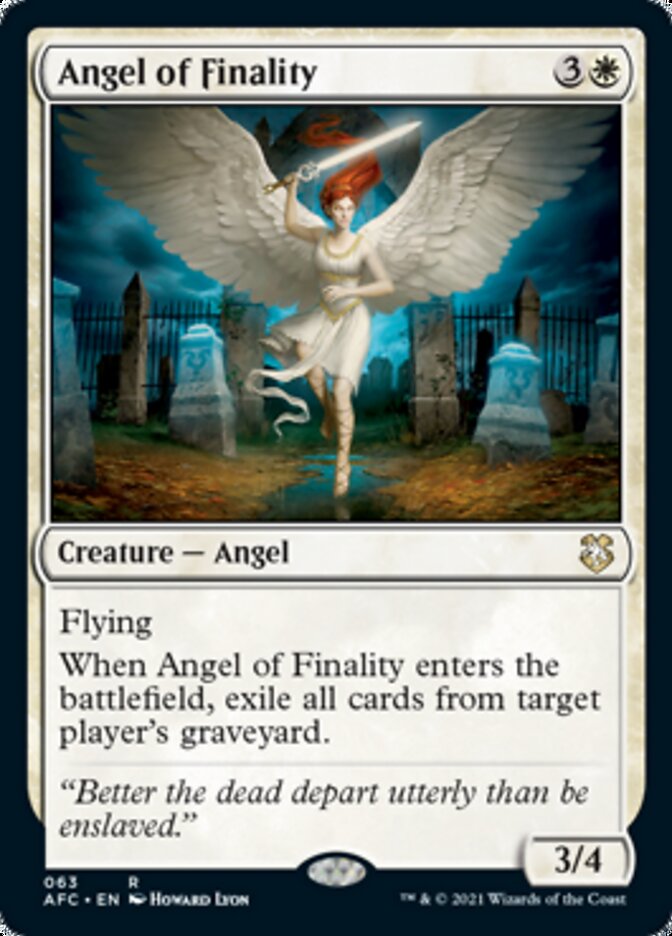 Angel of Finality [Dungeons & Dragons: Adventures in the Forgotten Realms Commander] (AFC 63)