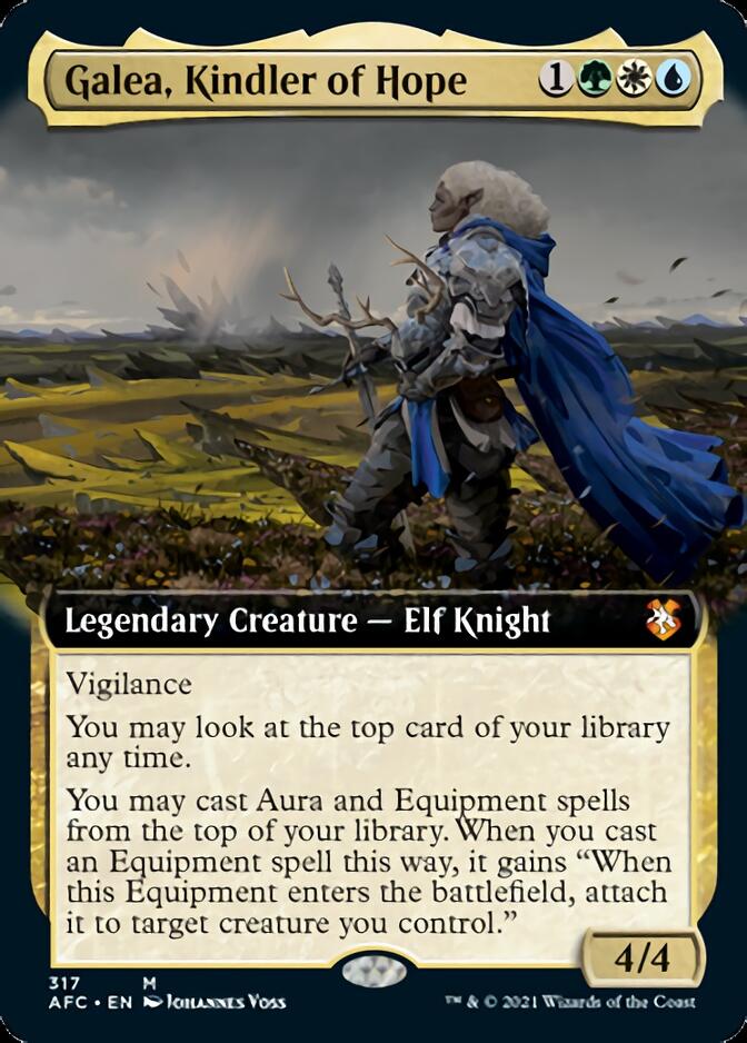 Galea, Kindler of Hope (Extended) [Dungeons & Dragons: Adventures in the Forgotten Realms Commander] (AFC 317)