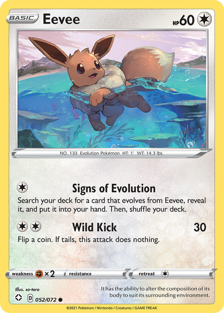 Eevee (52/72) [Sword & Shield: Shining Fates]
