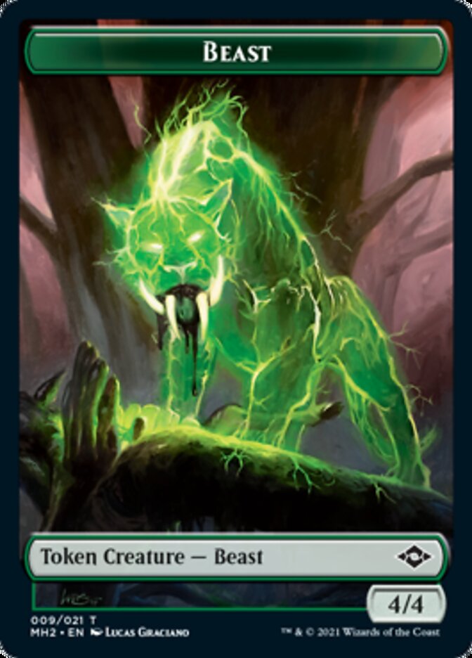 Beast Token // Treasure Token (#20) [Modern Horizons 2 Tokens] (TMH2 9)