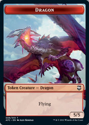 Dragon // Dragon Spirit Double-sided Token [Dungeons & Dragons: Adventures in the Forgotten Realms Commander Tokens] (TAFC 6)