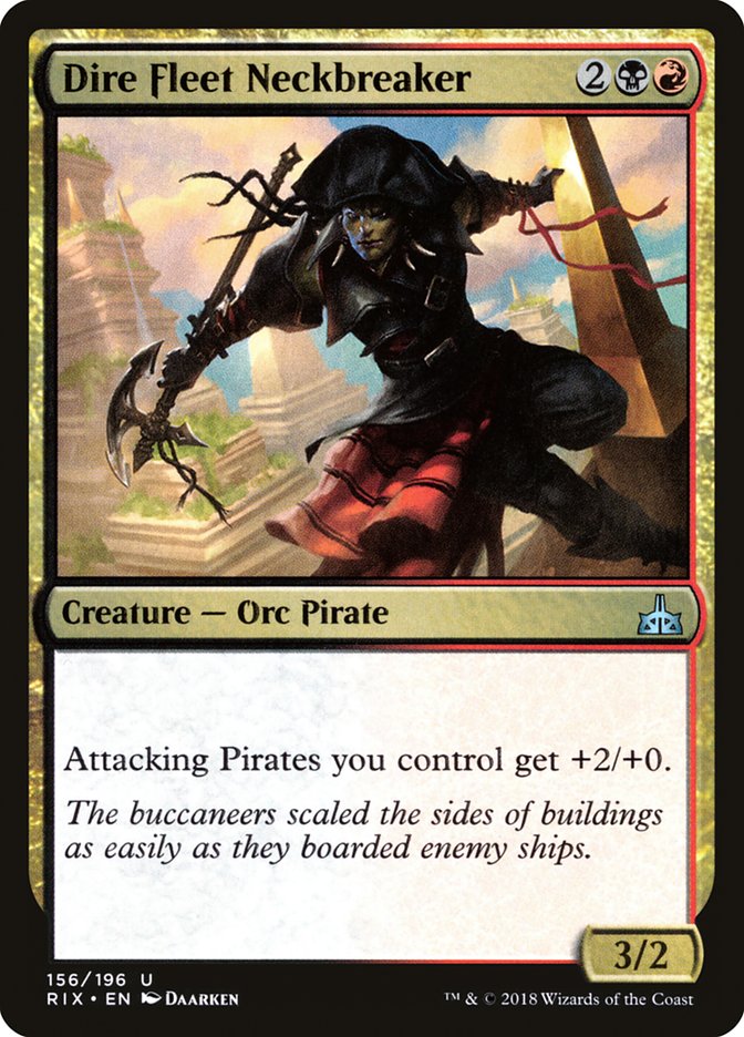 Dire Fleet Neckbreaker [Rivals of Ixalan] (RIX 156)