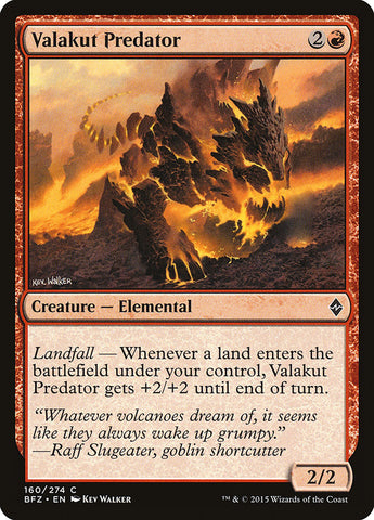 Valakut Predator [Battle for Zendikar] (BFZ 160)