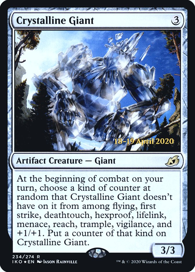 Crystalline Giant  [Ikoria: Lair of Behemoths Prerelease Promos] (PIKO 234S)