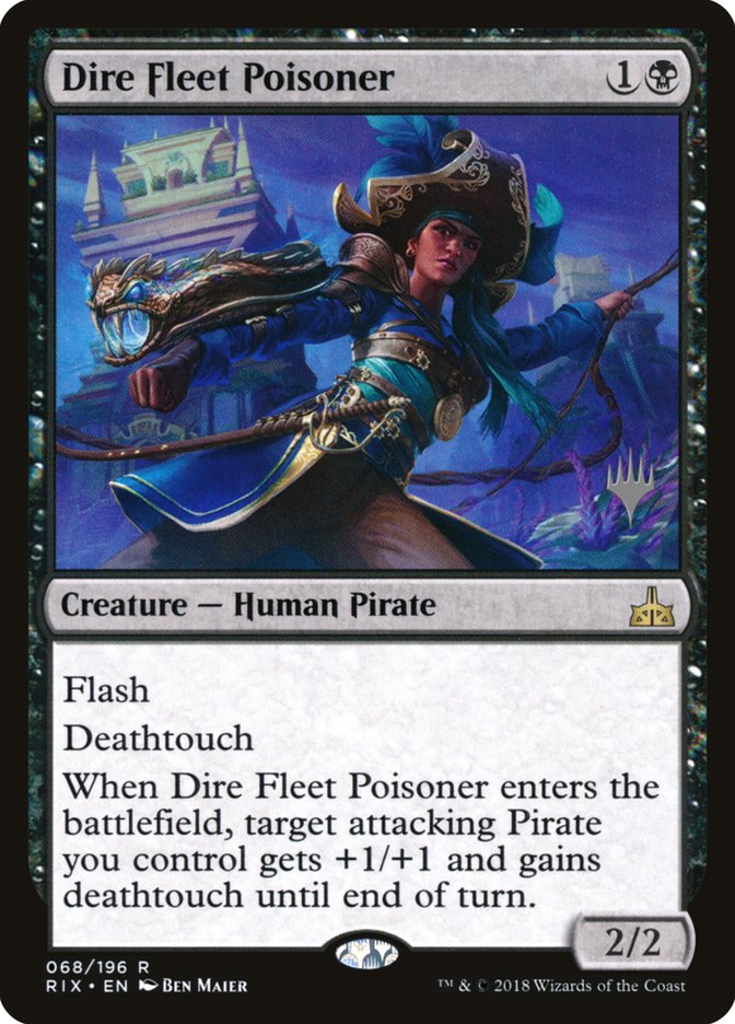 Dire Fleet Poisoner (Promo Pack) [Rivals of Ixalan Promos] (PRIX 68P)