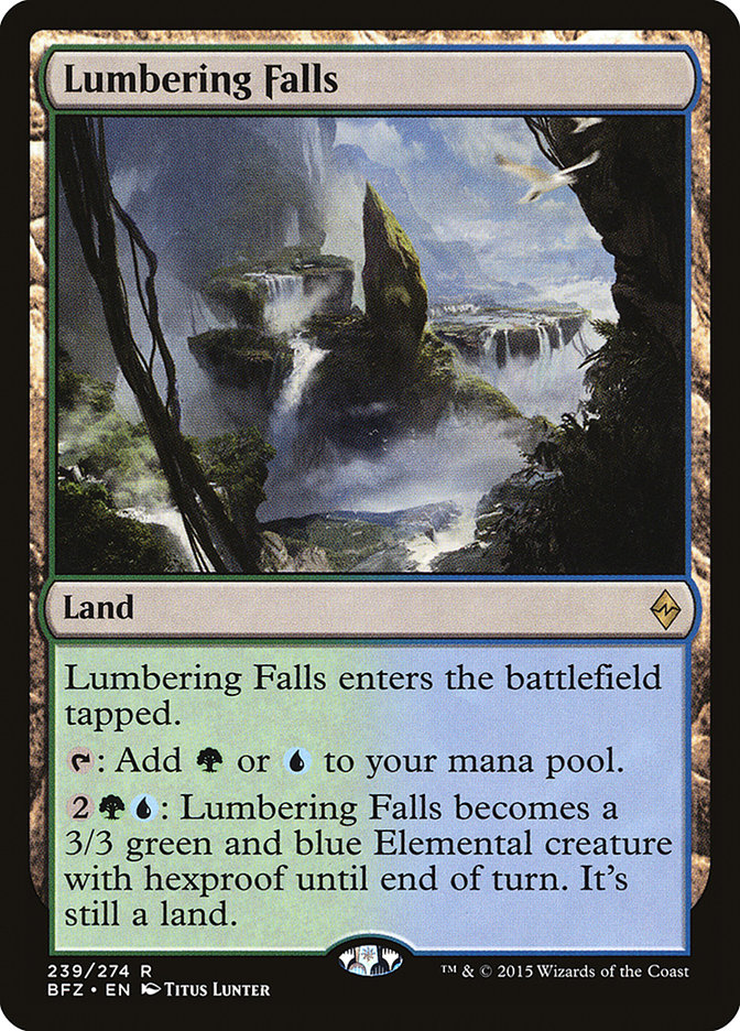 Lumbering Falls [Battle for Zendikar] (BFZ 239)