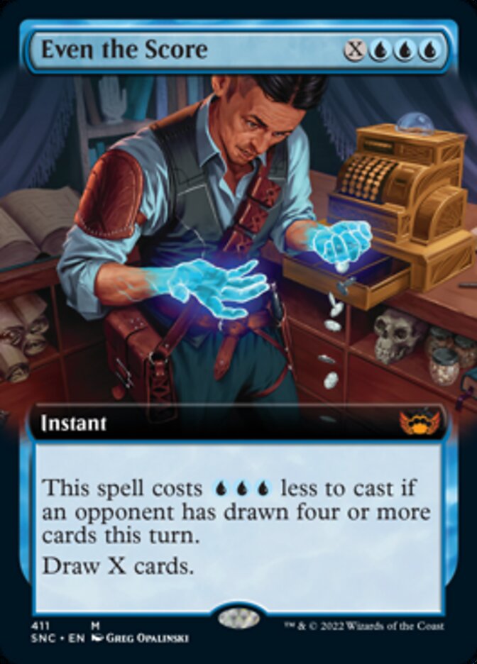 Even the Score (Extended Art) [Streets of New Capenna] (SNC 411)