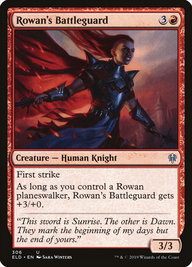Rowan's Battleguard [Throne of Eldraine] (ELD 306)