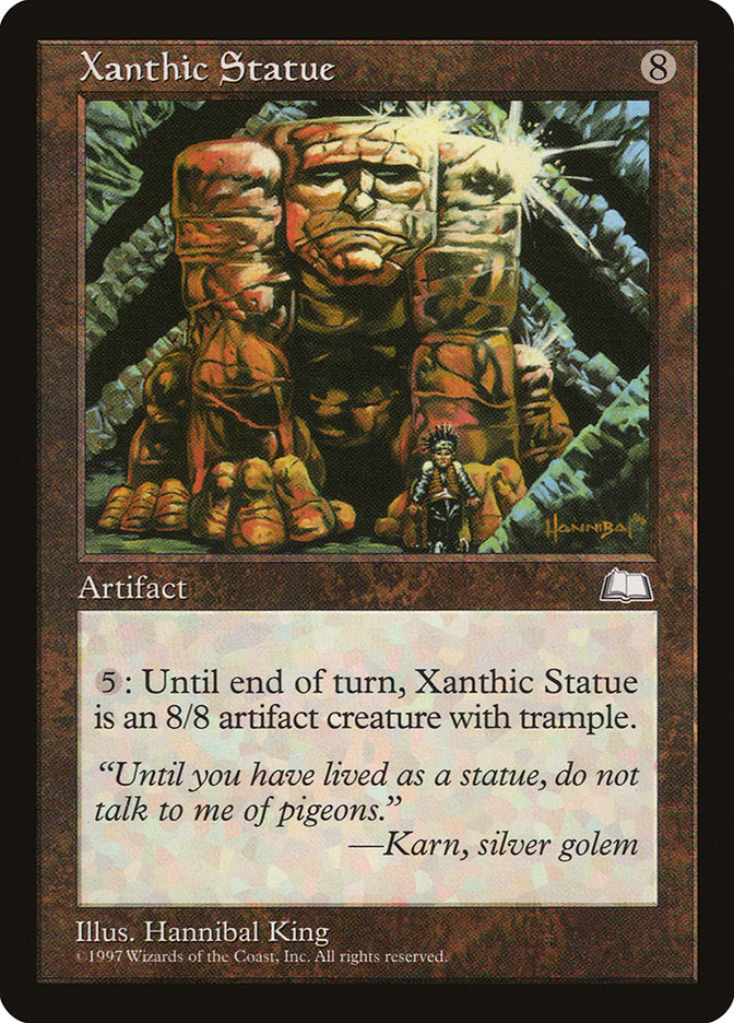 Xanthic Statue [Weatherlight] (WTH 163)