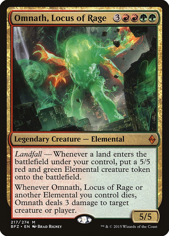 Omnath, Locus of Rage [Battle for Zendikar] (BFZ 217)