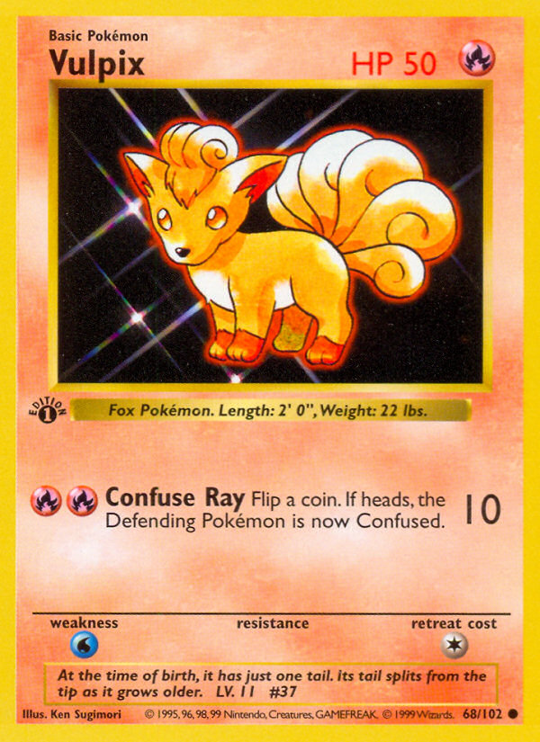 Vulpix (68/102) [Base Set 1st Edition]