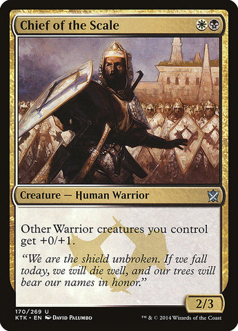 Chief of the Scale [Khans of Tarkir] (KTK 170)