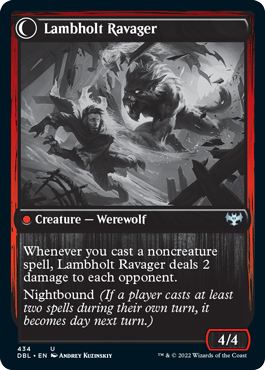 Lambholt Raconteur // Lambholt Ravager [Innistrad: Double Feature] (DBL 434)