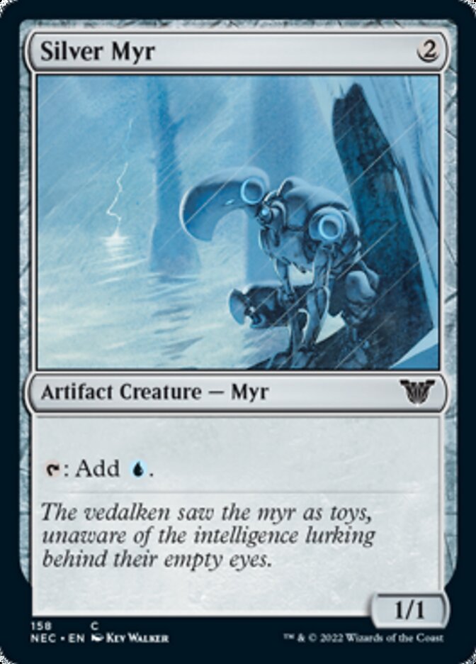 Silver Myr [Kamigawa: Neon Dynasty Commander] (NEC 158)