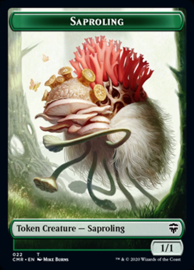 Illusion // Saproling Token [Commander Legends Tokens] (TCMR 17 // 22)