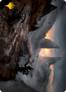 Haunted Ridge Art Card (Gold-Stamped Signature) [Innistrad: Midnight Hunt Art Series] (AMID 73)