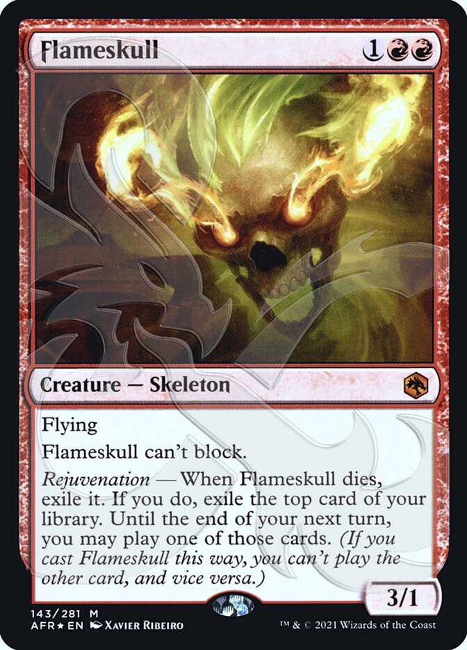 Flameskull (Ampersand Promo) [Dungeons & Dragons: Adventures in the Forgotten Realms Promos] (PAFR 143A)