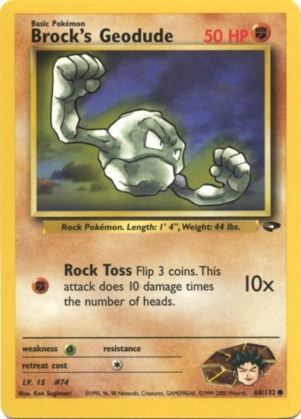Brock's Geodude (68/132) [Gym Challenge]
