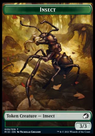 Insect Token [Innistrad: Midnight Hunt Tokens] (TMID 9)