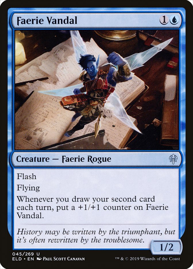Faerie Vandal [Throne of Eldraine] (ELD 45)