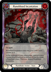 Runeblood Incantation (Blue) [EVR109] 1st Edition Extended Art Rainbow Foil