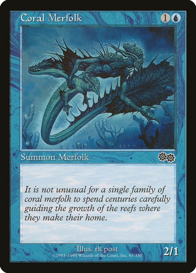 Coral Merfolk [Urza's Saga] (USG 67)