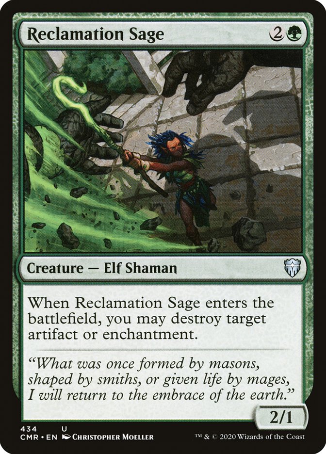 Reclamation Sage (434) [Commander Legends] (CMR 434)