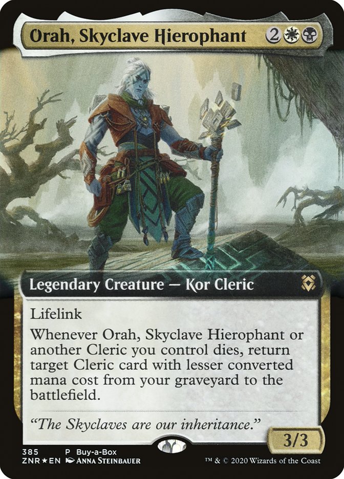 Orah, Skyclave Hierophant (Extended Art) [Zendikar Rising] (ZNR 385)