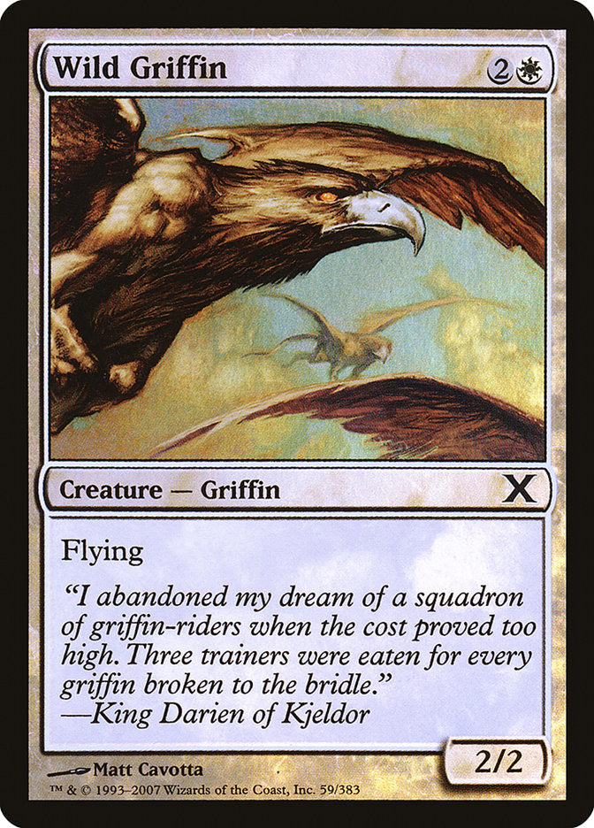 Wild Griffin (Premium Foil) [Tenth Edition] (10E 59)