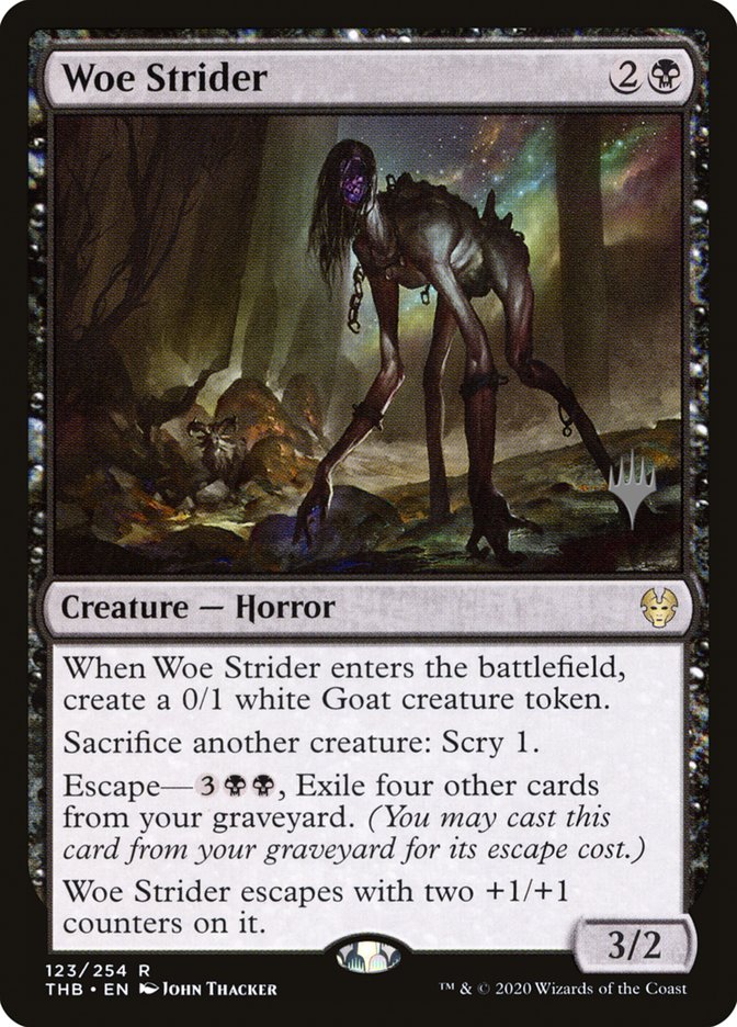 Woe Strider (Promo Pack) [Theros Beyond Death Promos] (PTHB 123P)