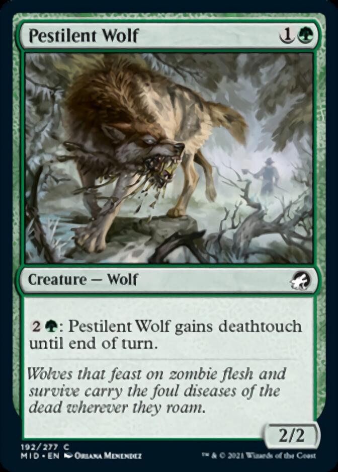 Pestilent Wolf [Innistrad: Midnight Hunt] (MID 192)