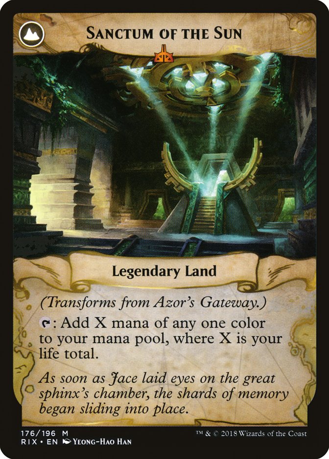 Azor's Gateway // Sanctum of the Sun [Rivals of Ixalan] (RIX 176)