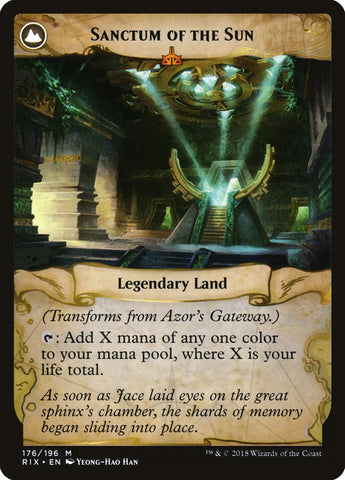 Azor's Gateway // Sanctum of the Sun [Rivals of Ixalan] (RIX 176)