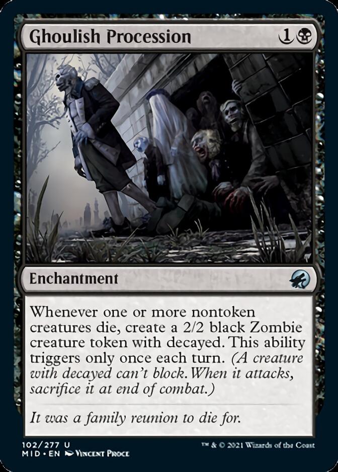 Ghoulish Procession [Innistrad: Midnight Hunt] (MID 102)