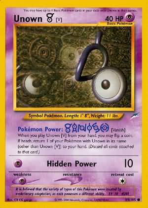 Unown [V] (89/105) [Neo Destiny]