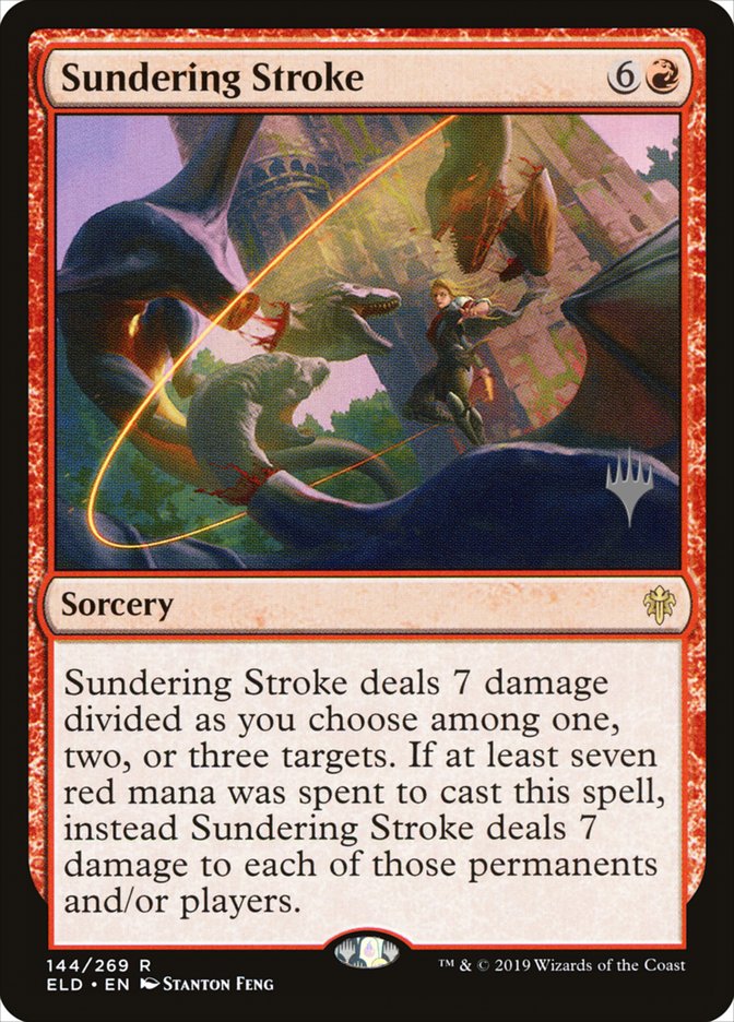 Sundering Stroke (Promo Pack) [Throne of Eldraine Promos] (PELD 144P)