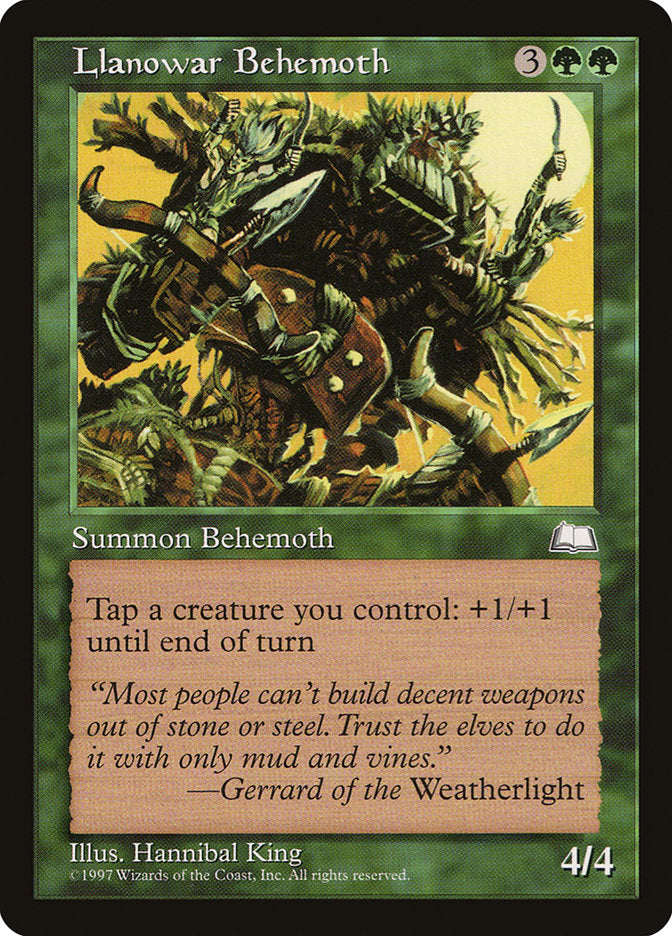 Llanowar Behemoth [Weatherlight] (WTH 132)
