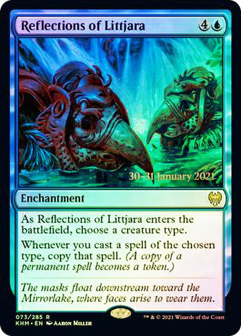 Reflections of Littjara  [Kaldheim Prerelease Promos] (PKHM 73)