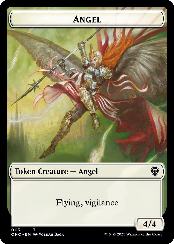 Soldier (008) // Angel Double-Sided Token [Phyrexia: All Will Be One Commander]