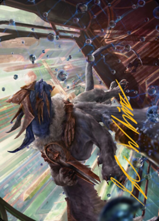 Change of Plans Art Card (Gold-Stamped Signature) [Streets of New Capenna Art Series] (ASNC 52)