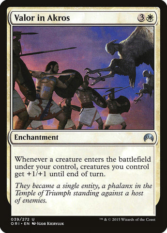 Valor in Akros [Magic Origins] (ORI 39)