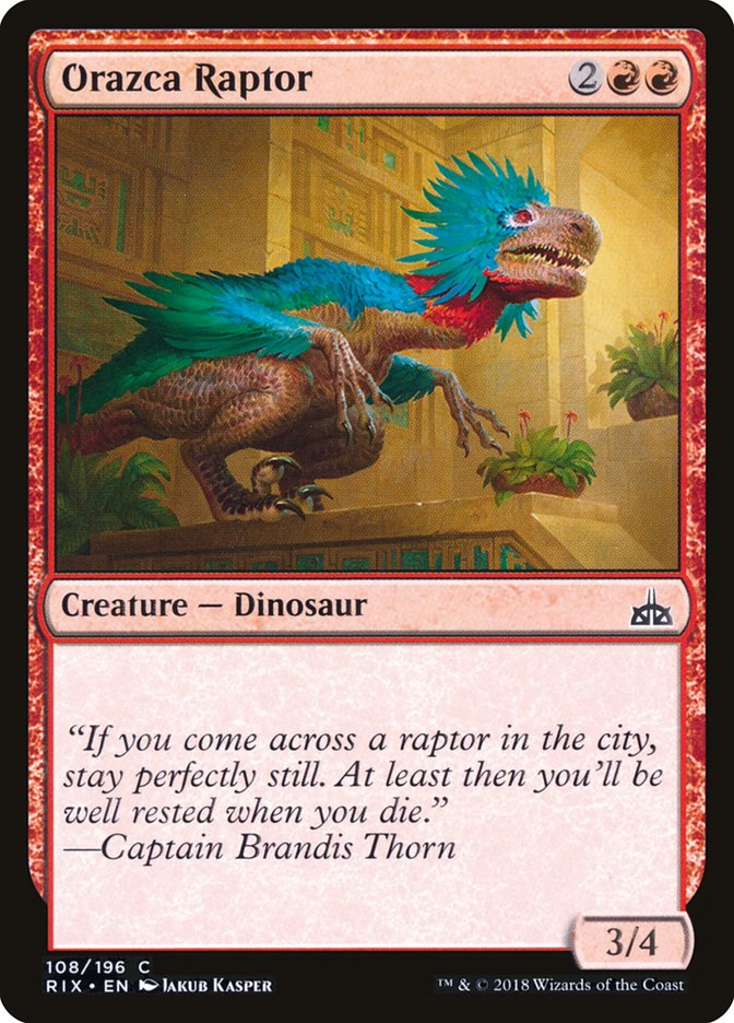 Orazca Raptor [Rivals of Ixalan] (RIX 108)