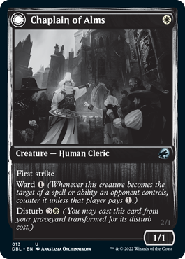Chaplain of Alms // Chapel Shieldgeist [Innistrad: Double Feature] (DBL 13)