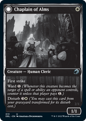 Chaplain of Alms // Chapel Shieldgeist [Innistrad: Double Feature] (DBL 13)