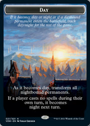 Day // Night Double-sided Token [Innistrad: Crimson Vow Tokens] (TVOW 21)