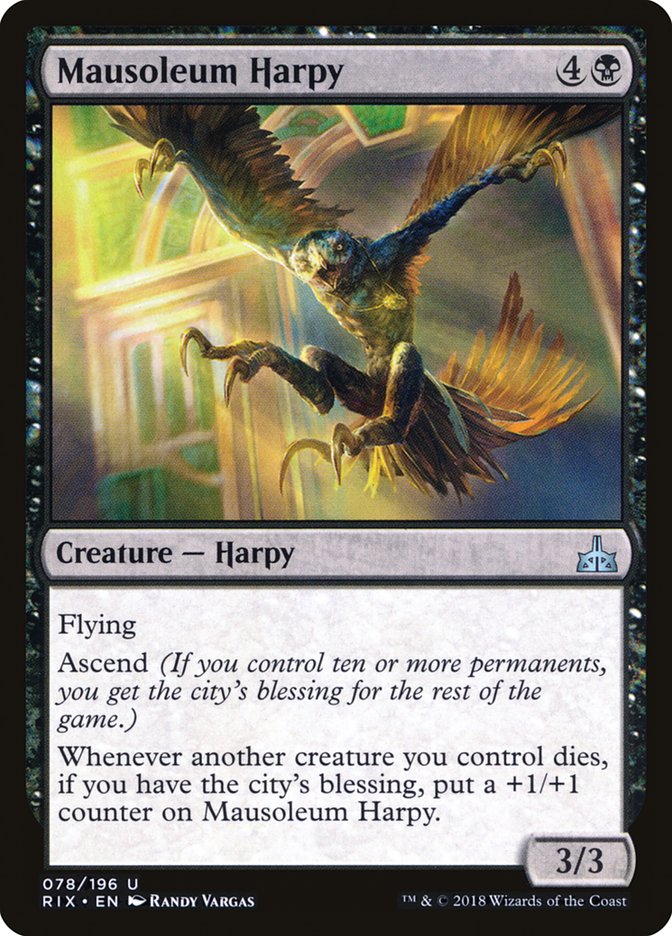 Mausoleum Harpy [Rivals of Ixalan] (RIX 78)